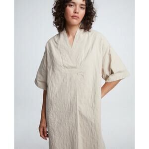 Girls of Dust Toku Dress in Mighty Cotton  – Milk – Small